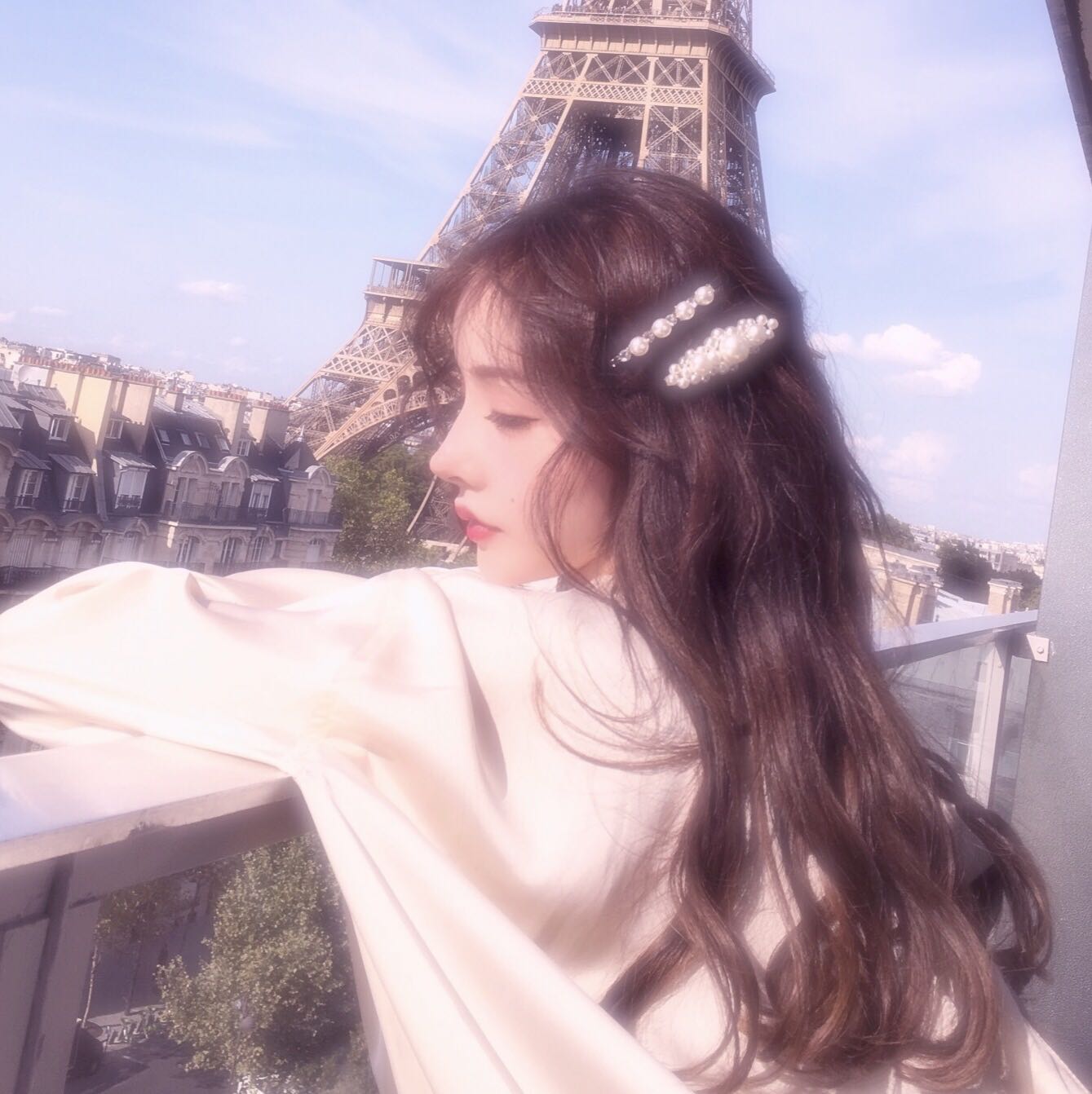 长发性感时尚清新性感微信女头