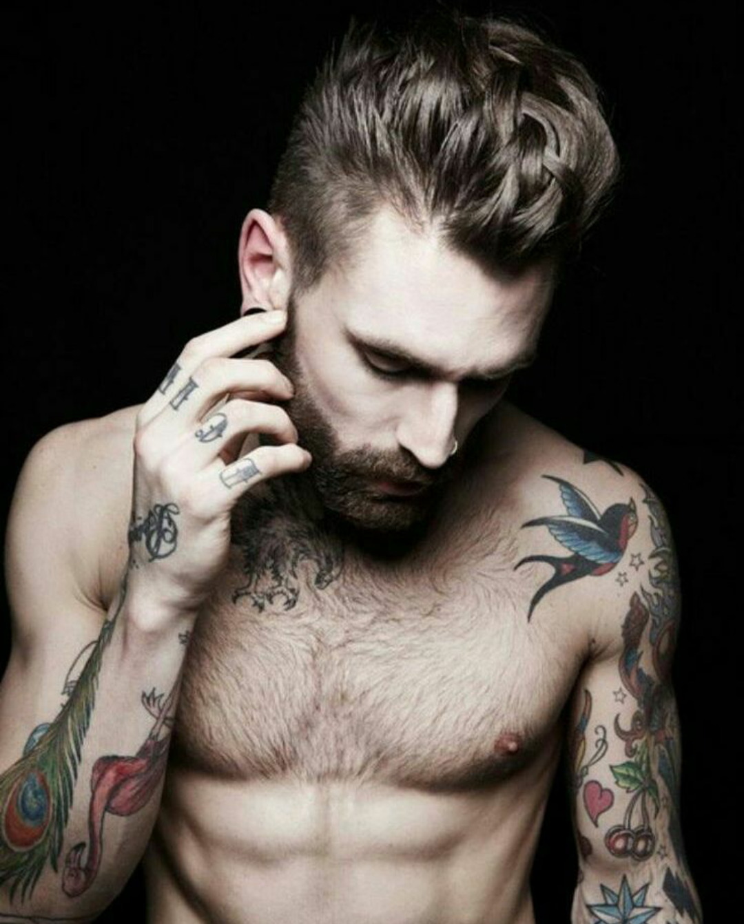 微信黑白帅气欧美男头