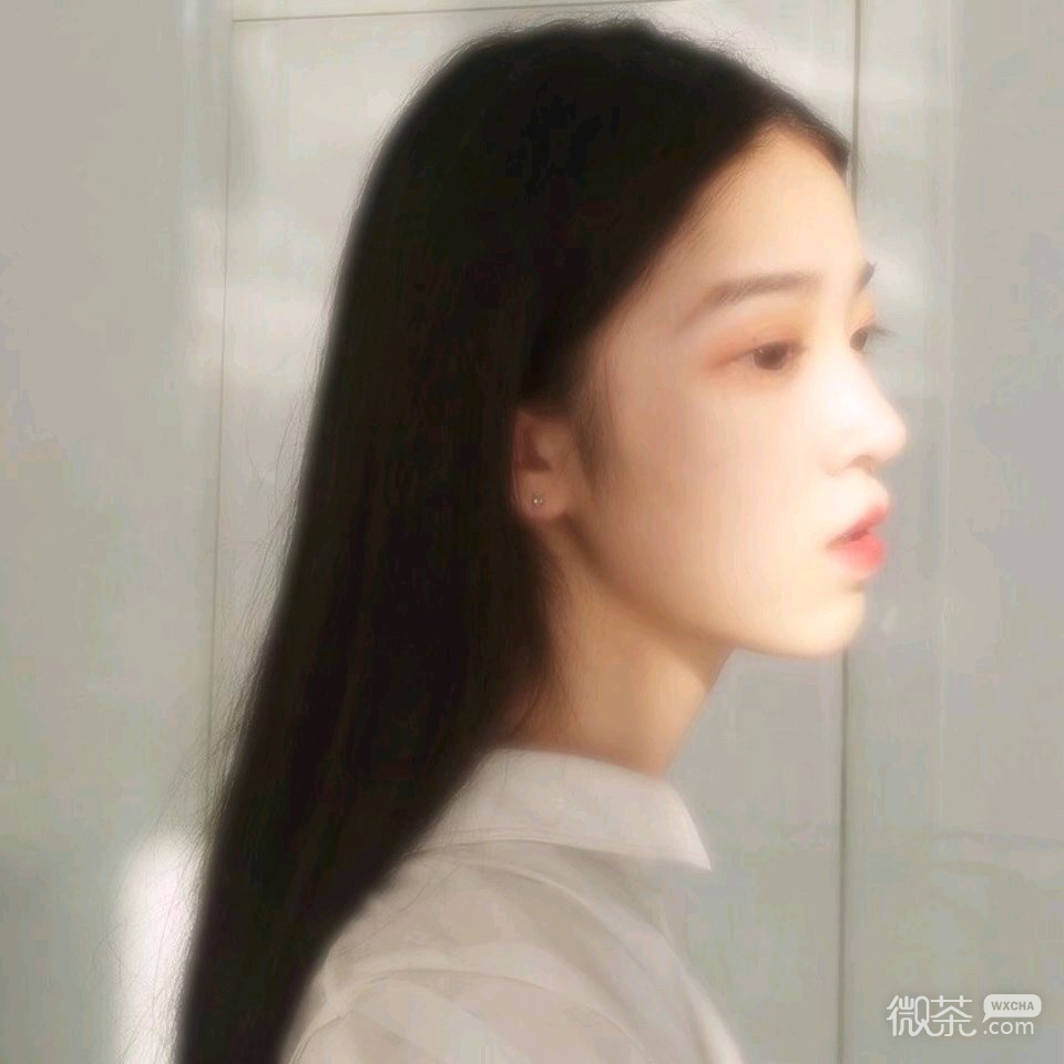 微信阳光霸气长发女头