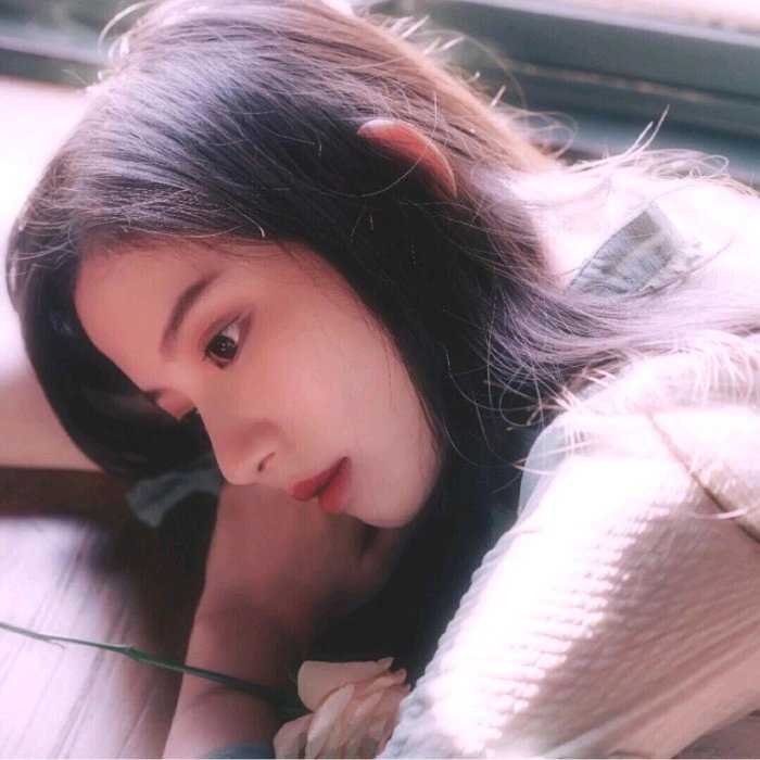 清新森系性感女头