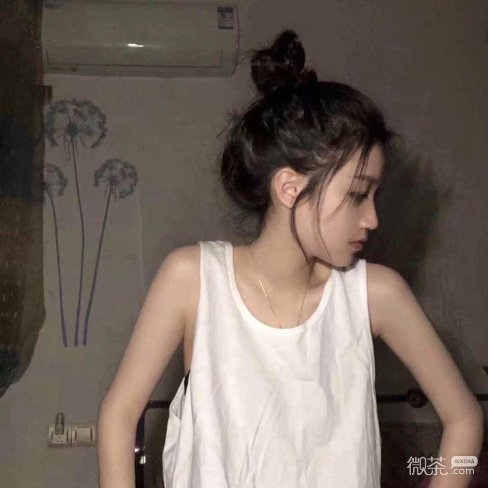 微信简洁文艺长发女头
