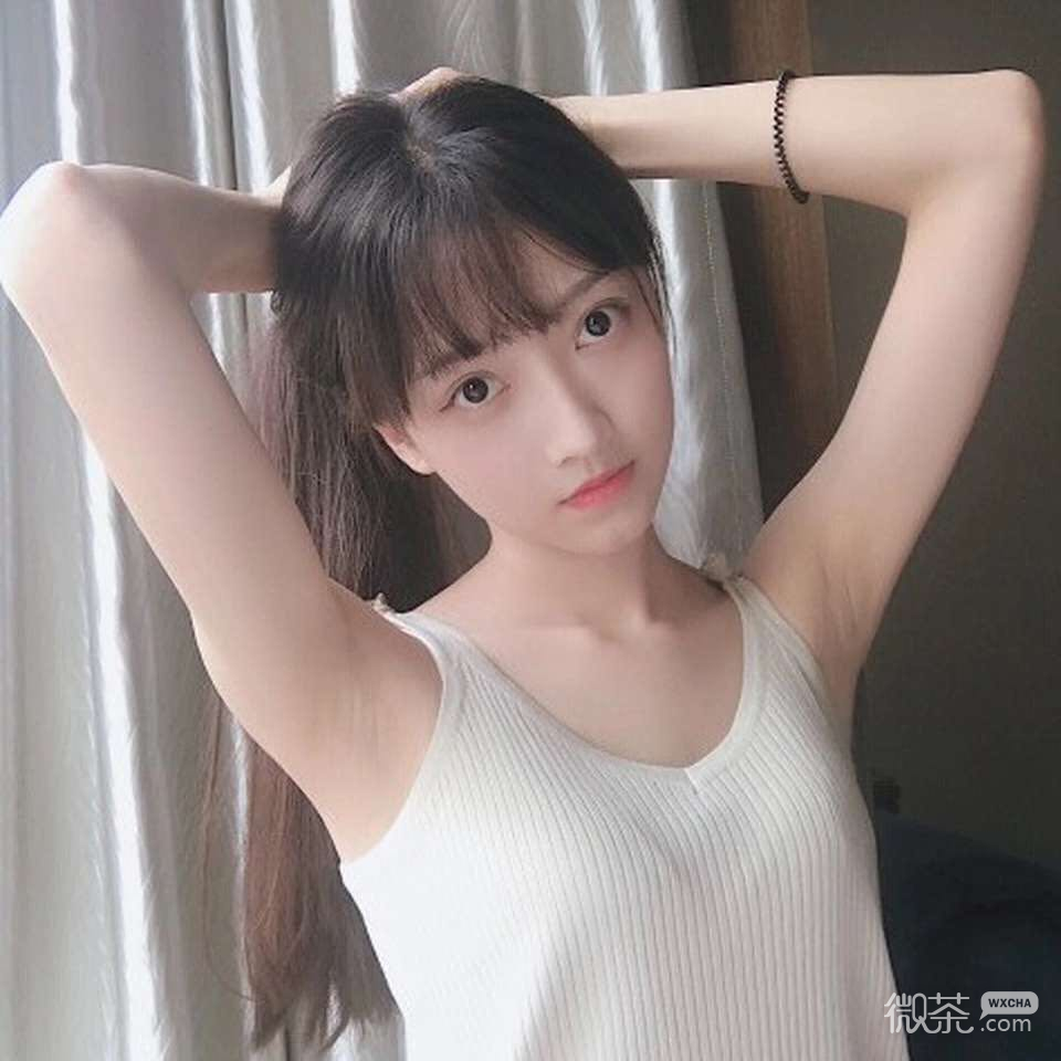 微信简洁文艺长发女头