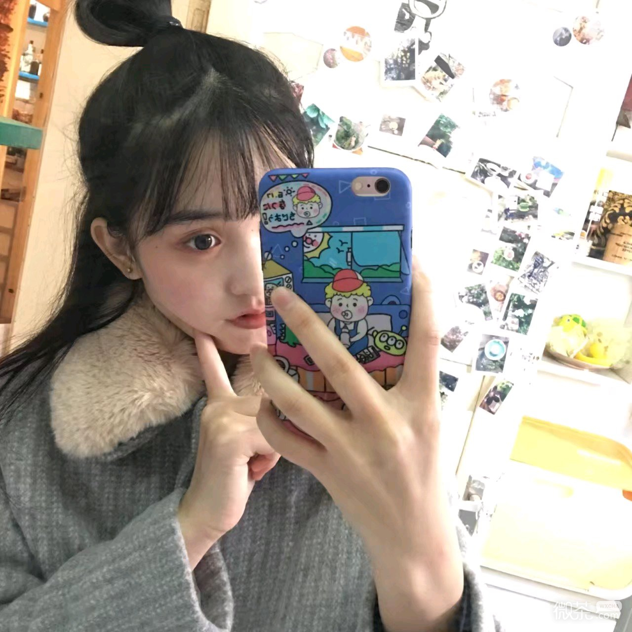 微信阳光霸气长发女头