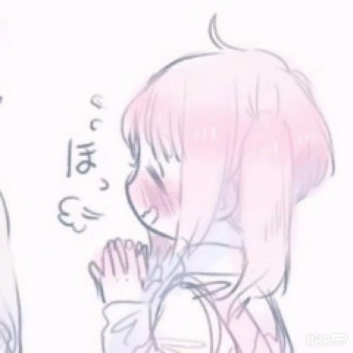 微信粉嫩甜蜜二次元情头