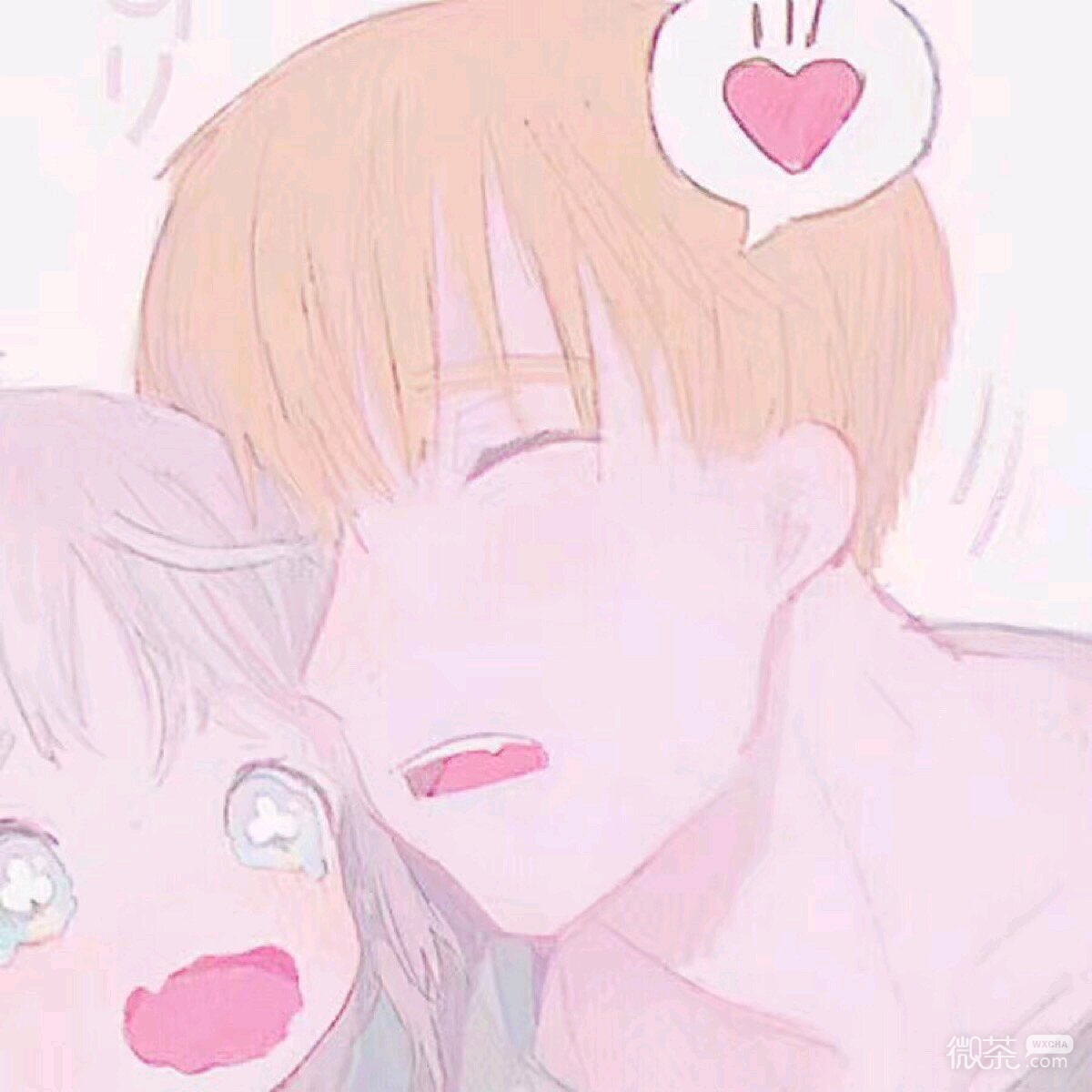 微信粉嫩甜蜜二次元情头