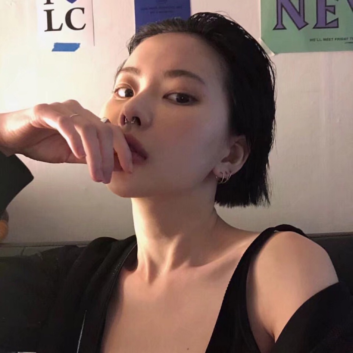 微信性感酷酷的女头