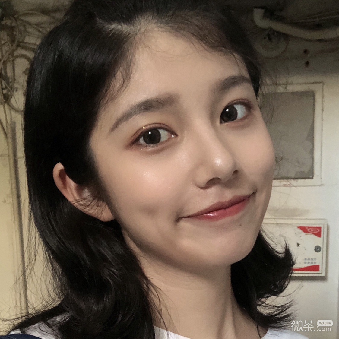 微信清纯长发高颜值女头