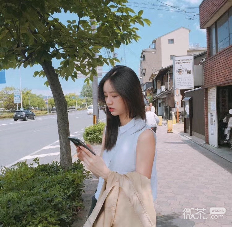 微信好看小清新阳光时尚女头