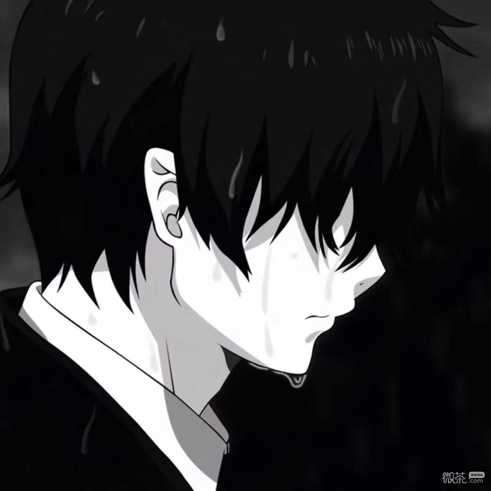 微信非主流丧系动漫男头