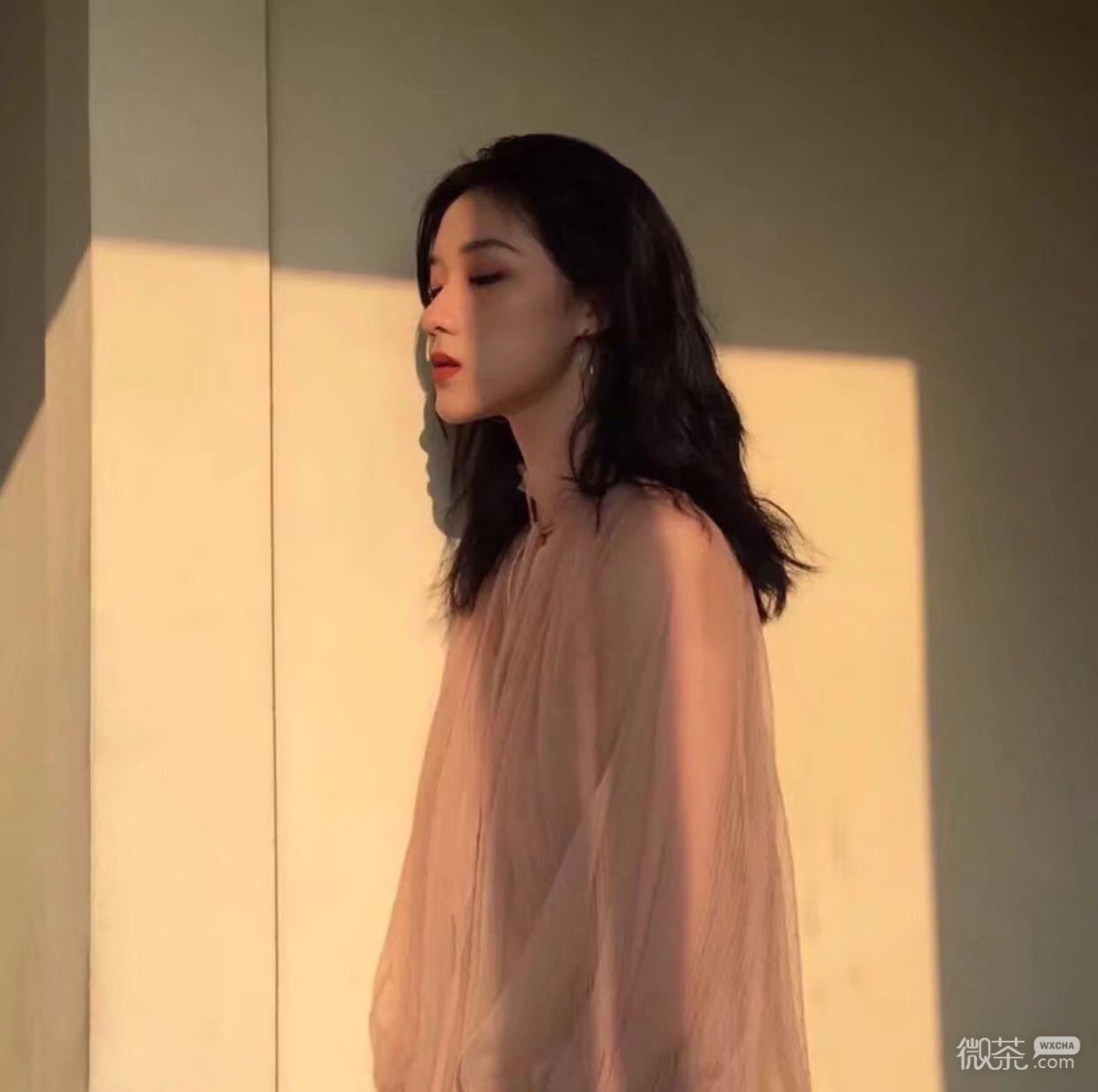 微信高颜值性感佛系女头