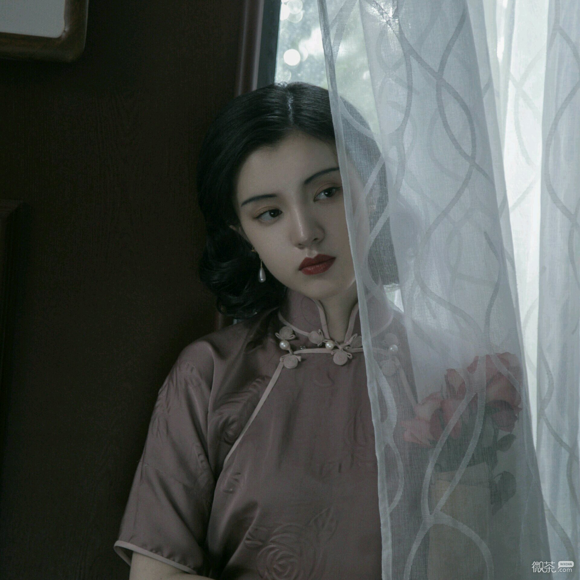 微信清新古风好看女头