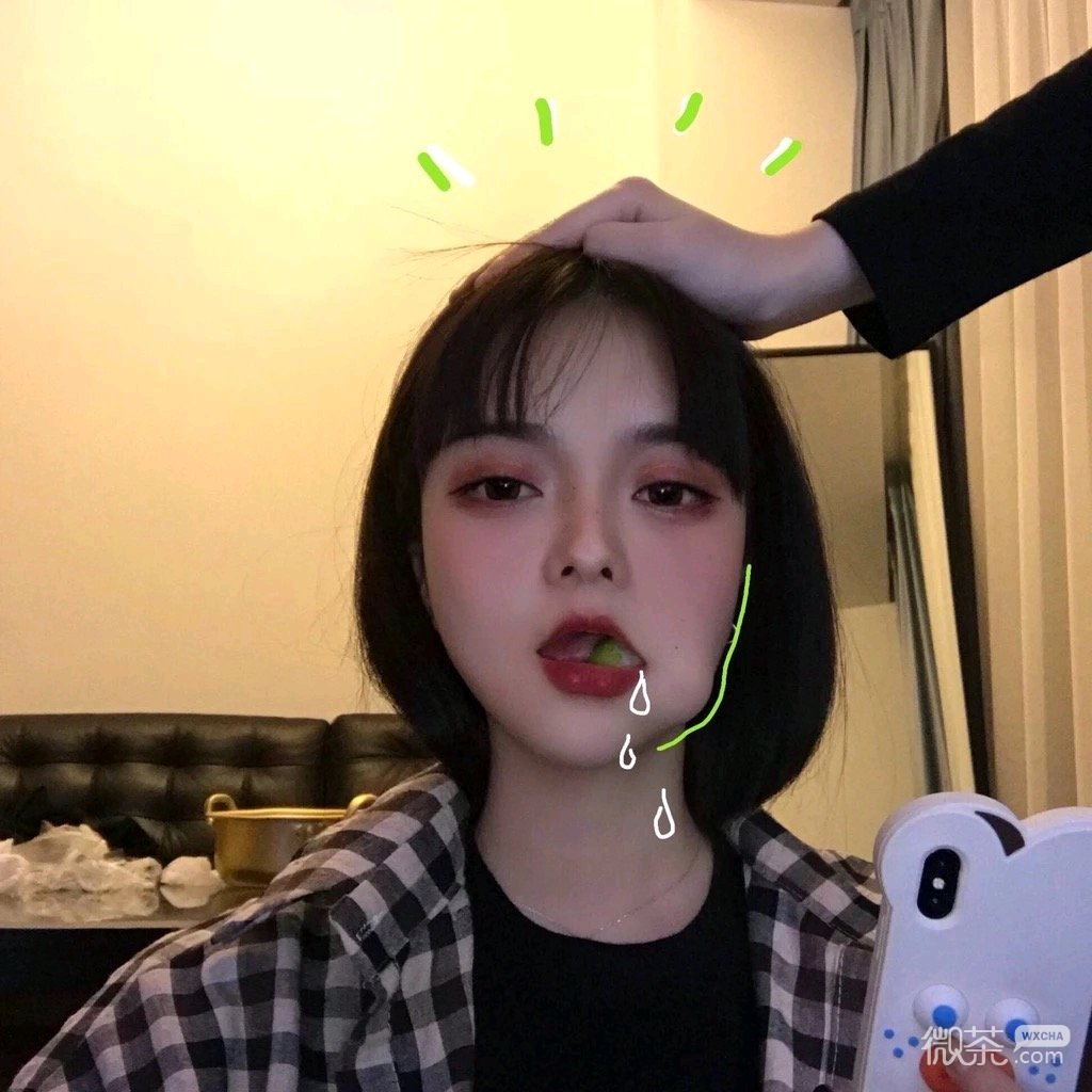 微信好看冷酷长发女头