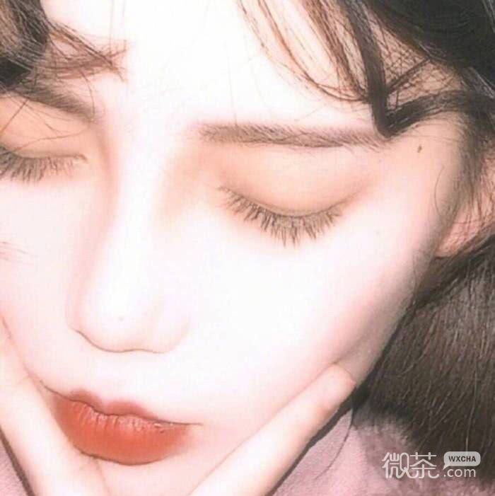 微信文艺长发高颜值女头