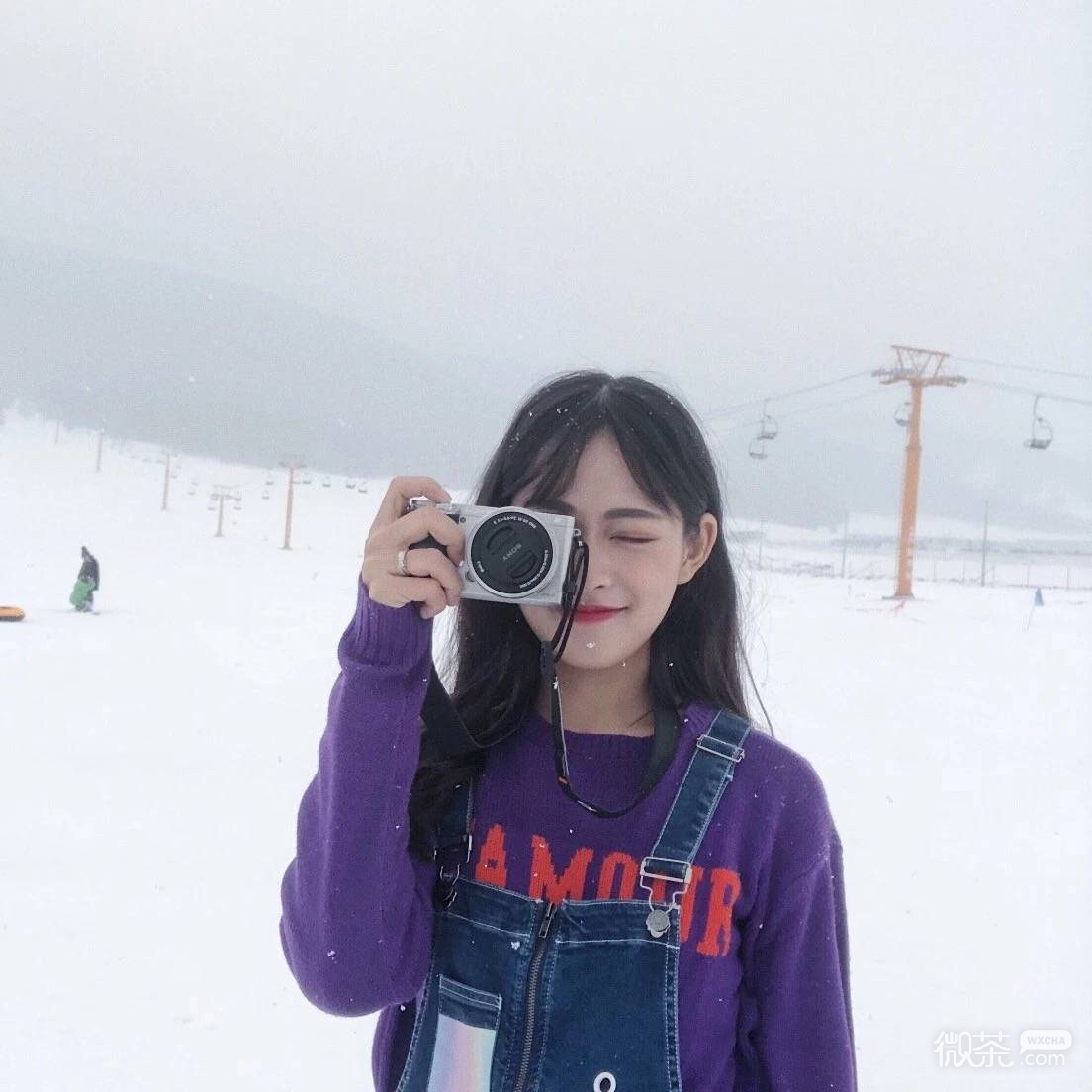 微信清新阳光漂亮迷人女头