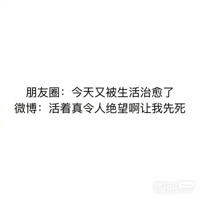 朋友圈和微博的变化系列微信文字表情包下载