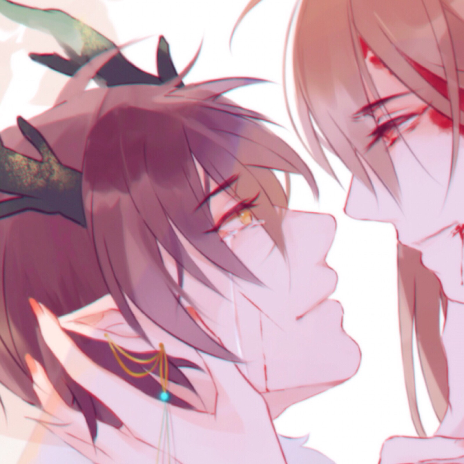 微信好看黑白动漫情头