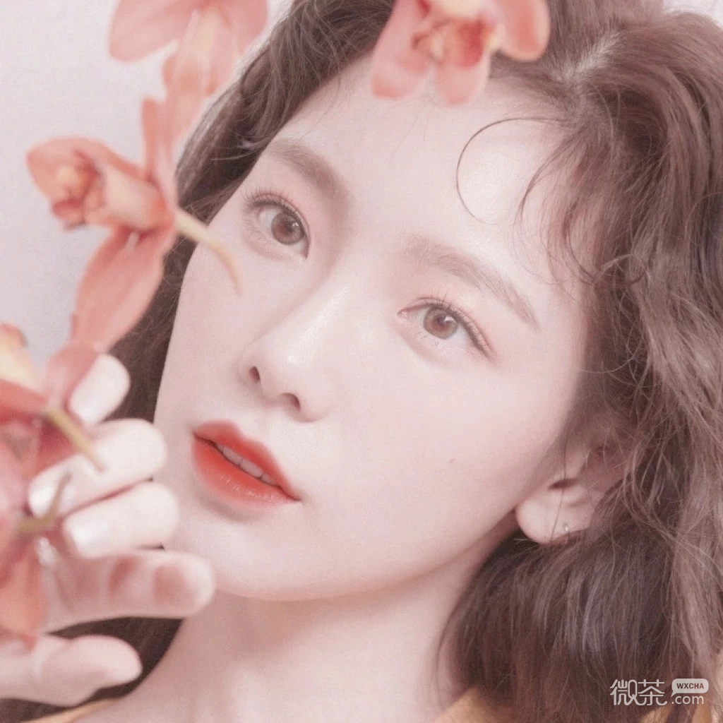 微信文艺长发高颜值女头
