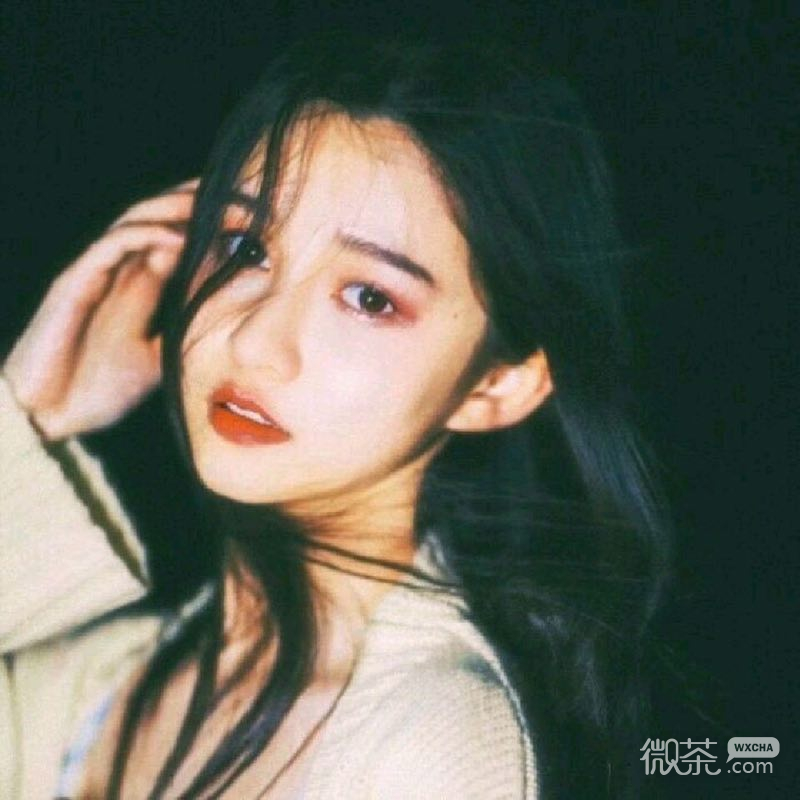 微信简洁清纯女头