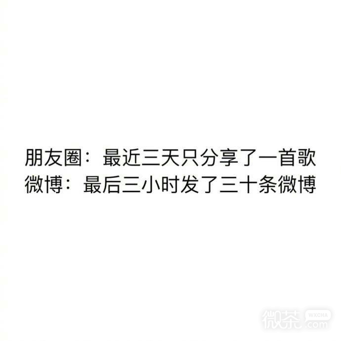 朋友圈和微博的变化系列微信文字表情包下载