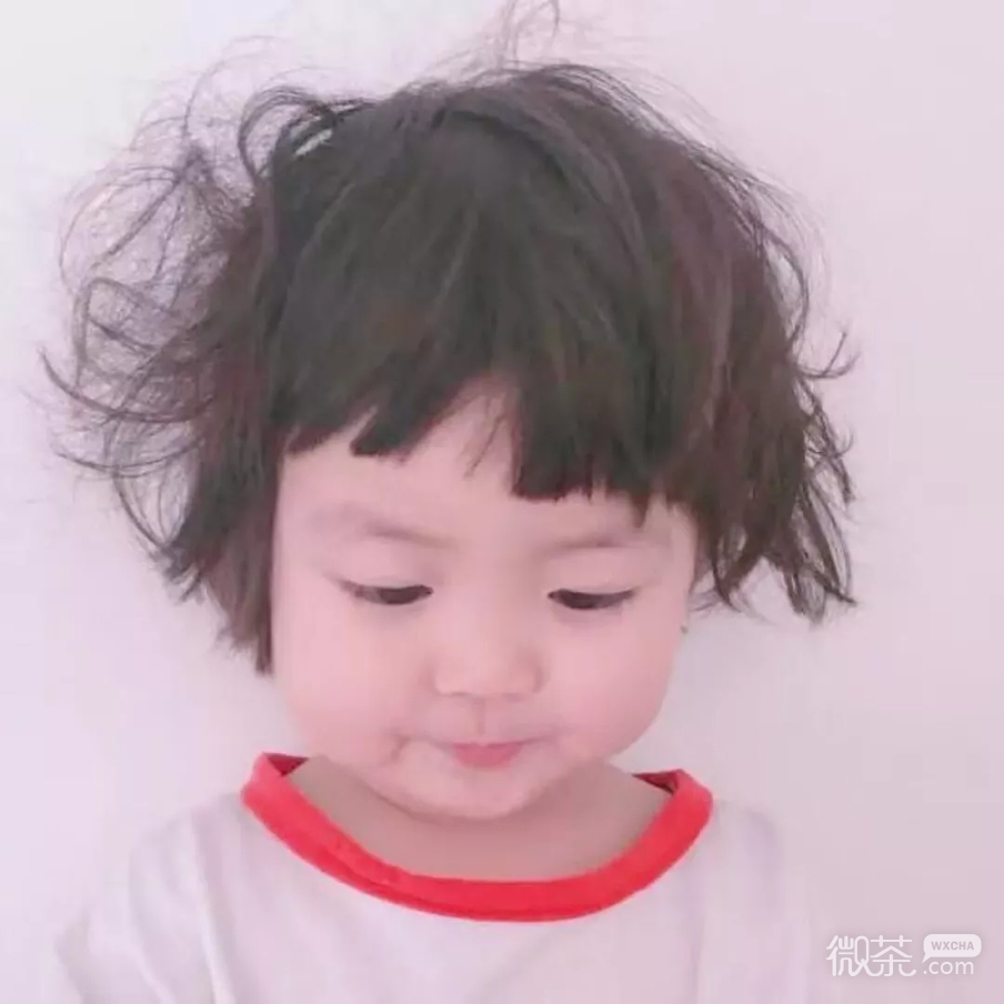 微信文艺长发高颜值女头