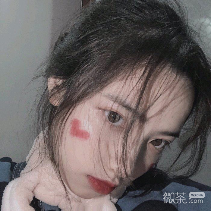 微信文艺长发高颜值女头