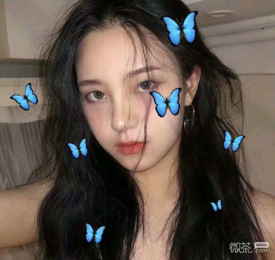 微信冷酷性感长发女头