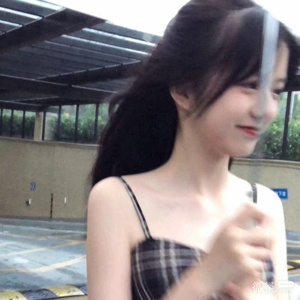 微信清新青春长发女头