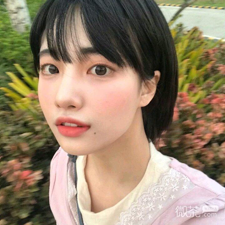 潮流冷酷长发微信女头