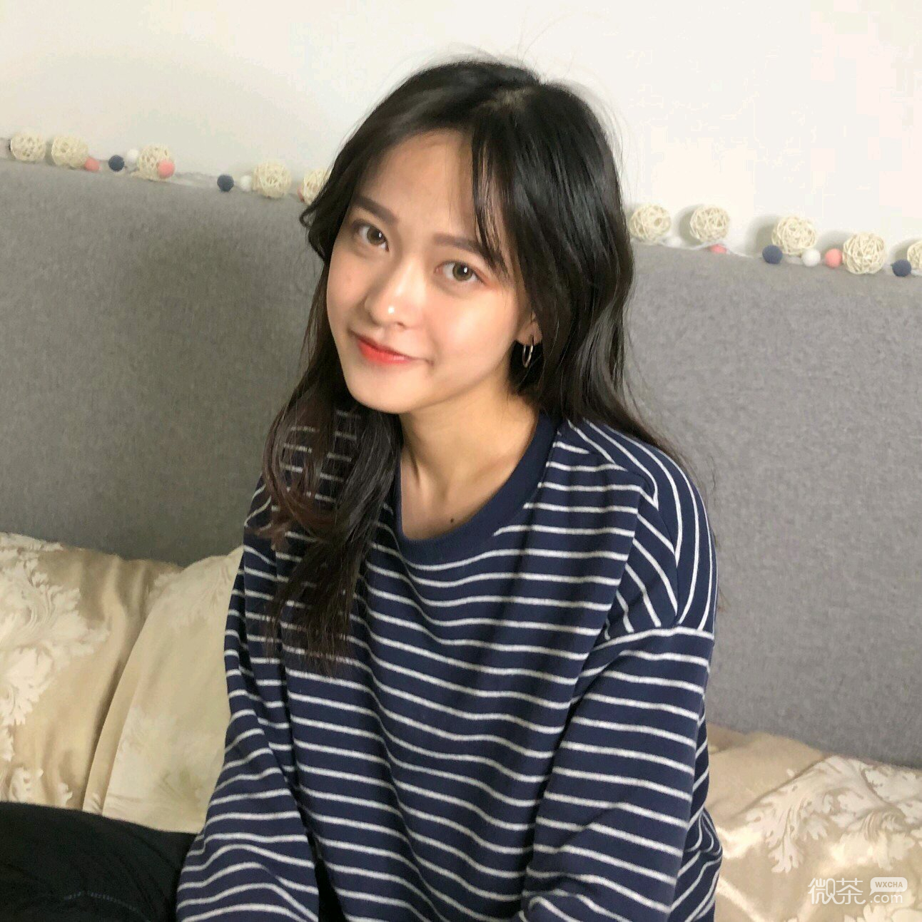 微信可爱清新阳光女头