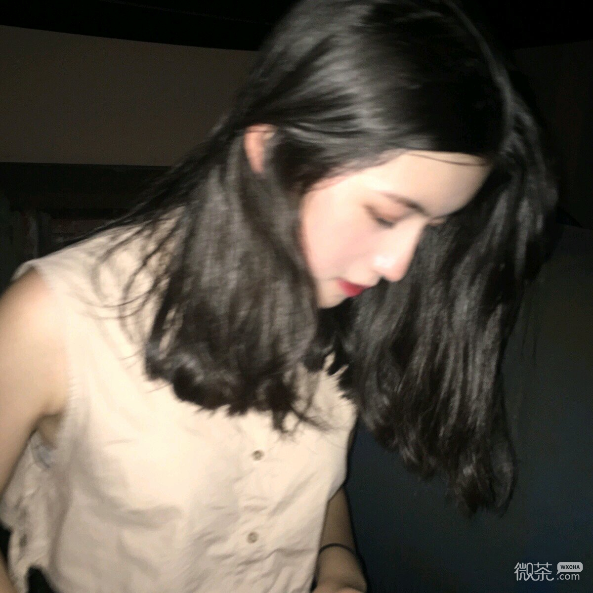 微信干练长发女头