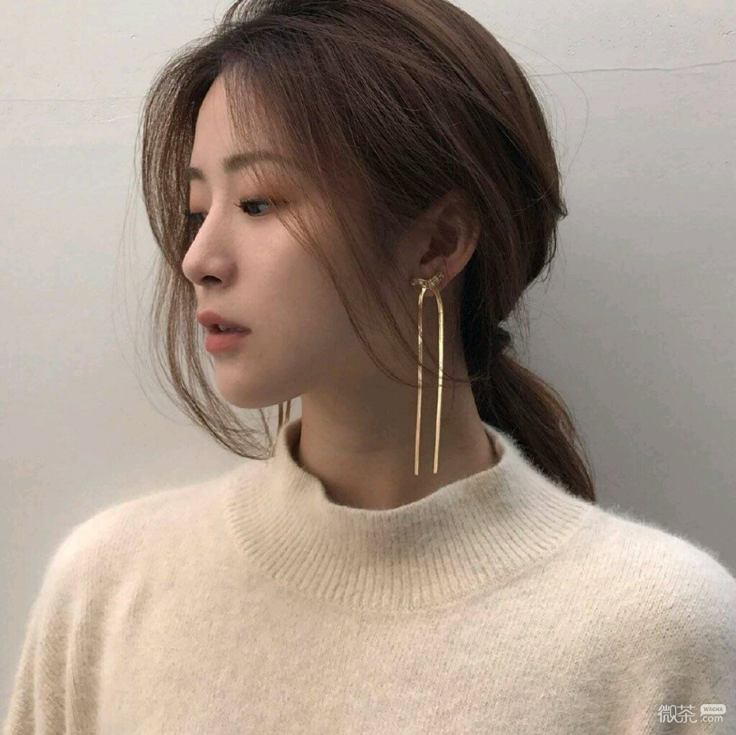 微信干练长发女头