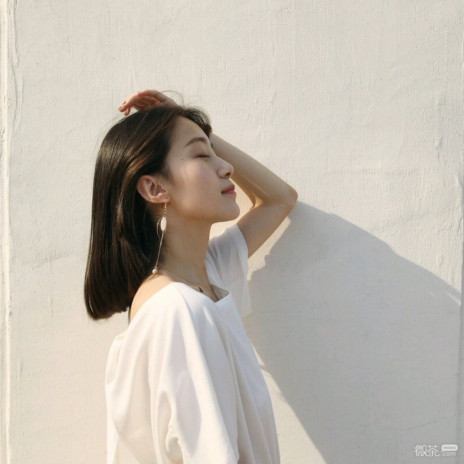 微信可爱清新阳光女头