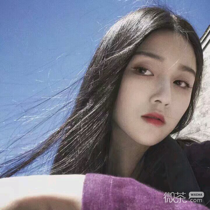 微信干练长发女头