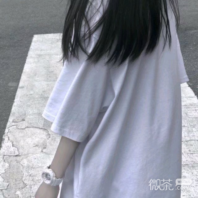 微信清新冷酷部位女头