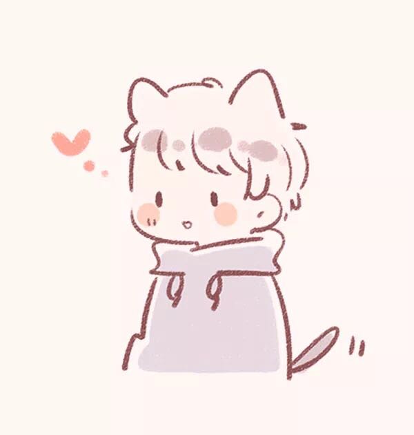 微信可爱简约动漫情头