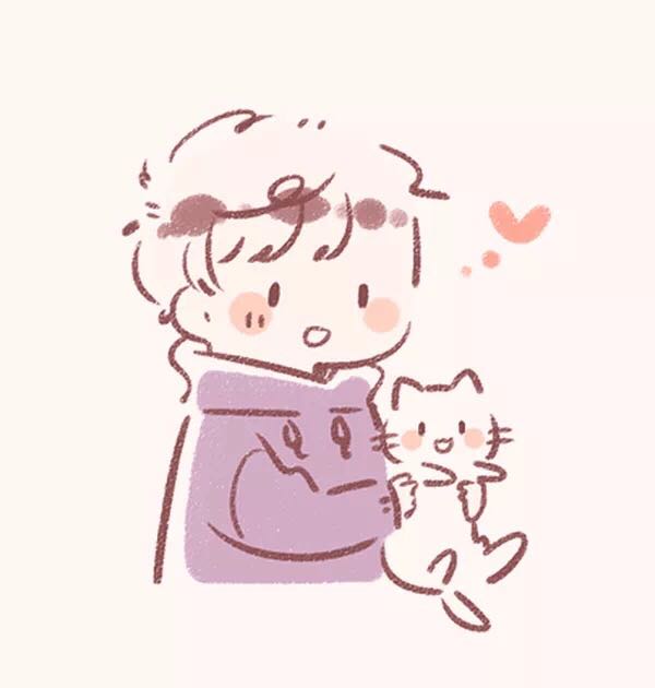 微信可爱简约动漫情头