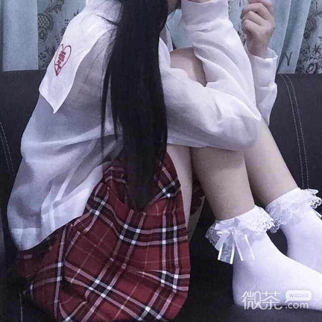 微信清新冷酷部位女头