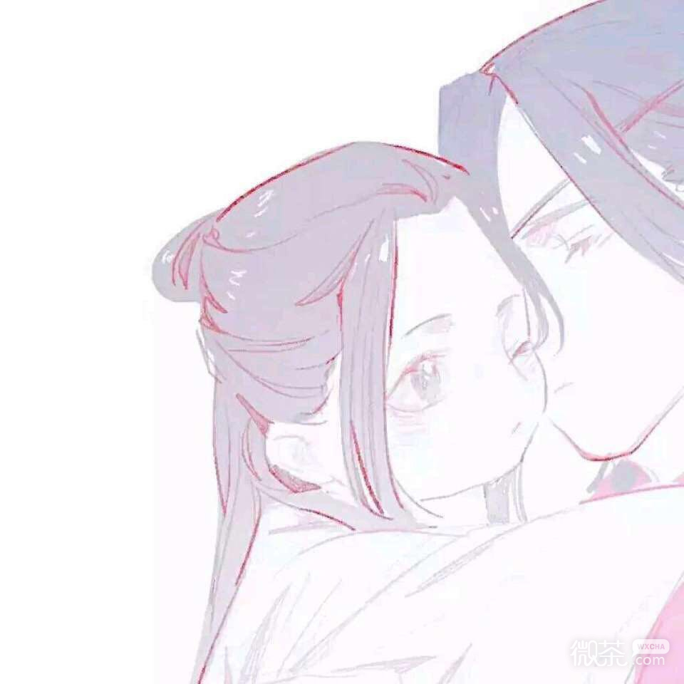 粉嫩简约动漫情头