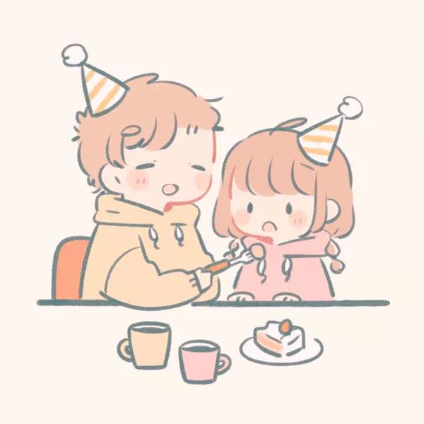 微信可爱简约动漫情头