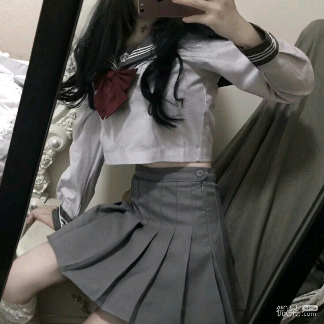 微信清新冷酷部位女头