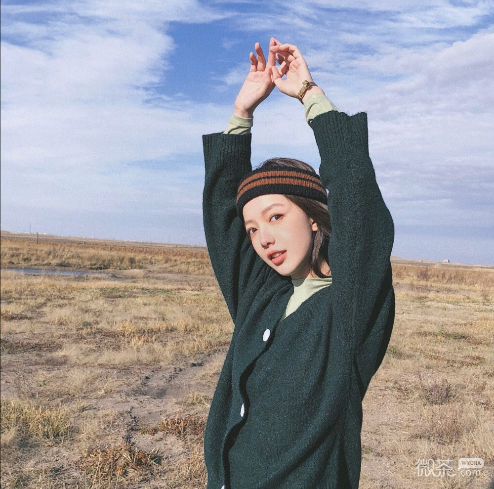 唯美清新微信女头