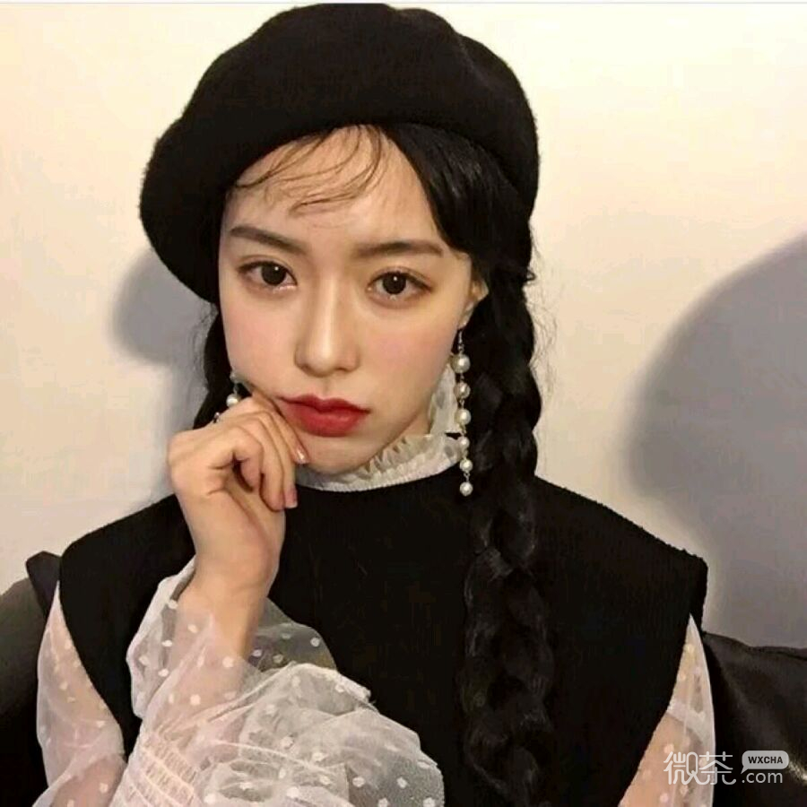 唯美清新微信女头