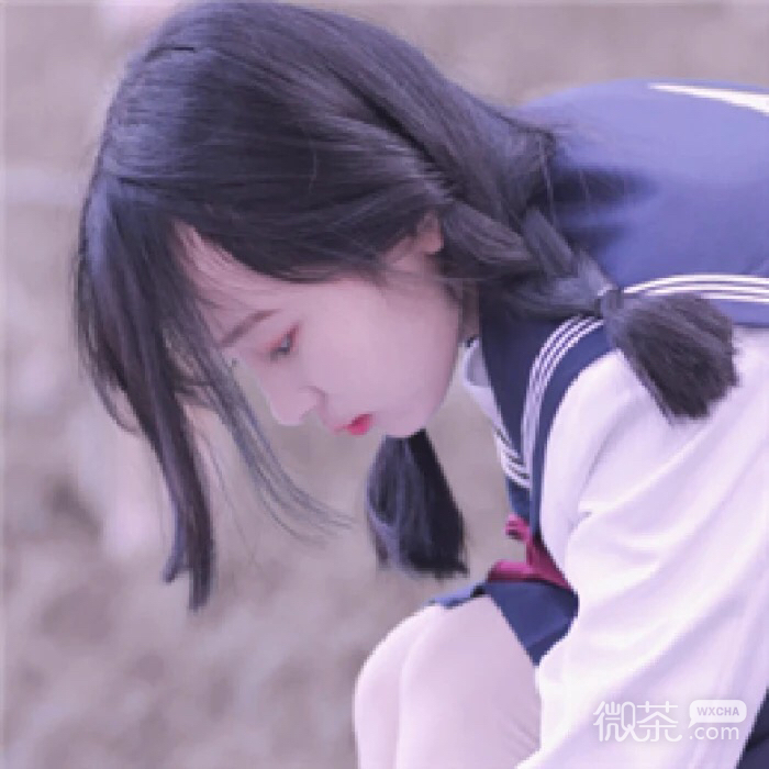 简洁佛系微信女头