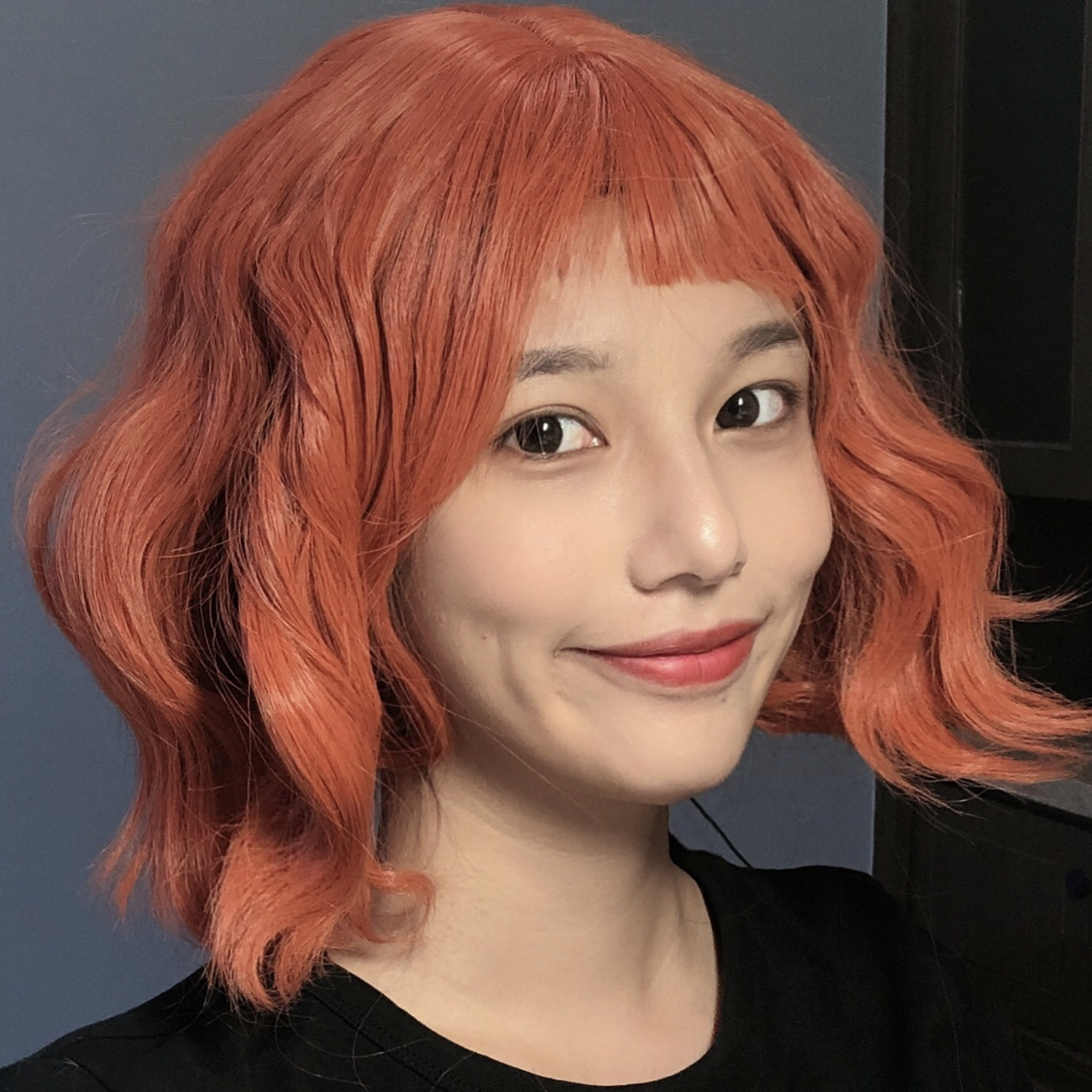 微信清新冷色调清纯女头