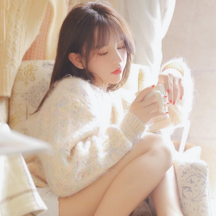 微信可爱文艺清新女头