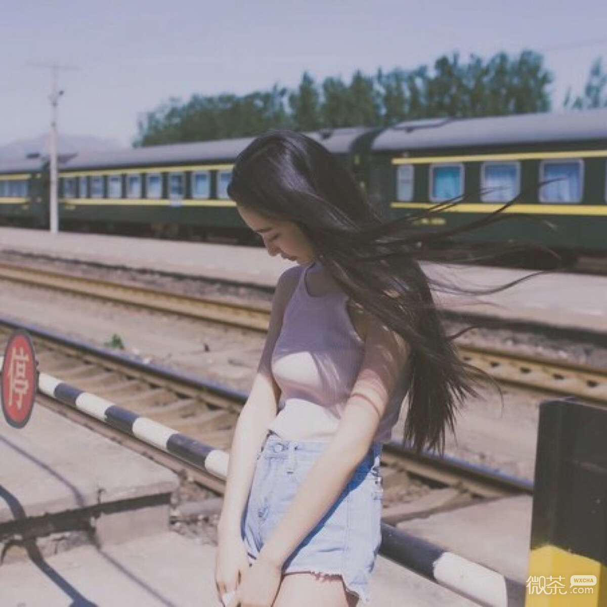 清新简洁激萌微信女头