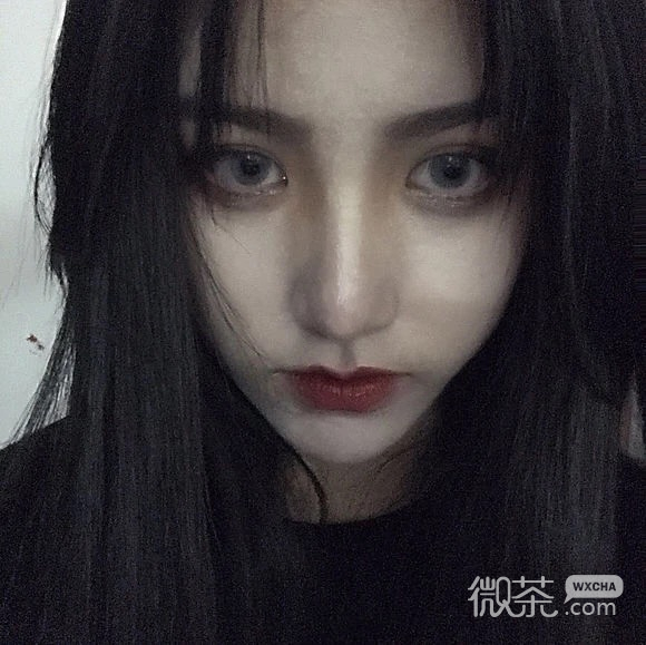微信清新干练长发女头