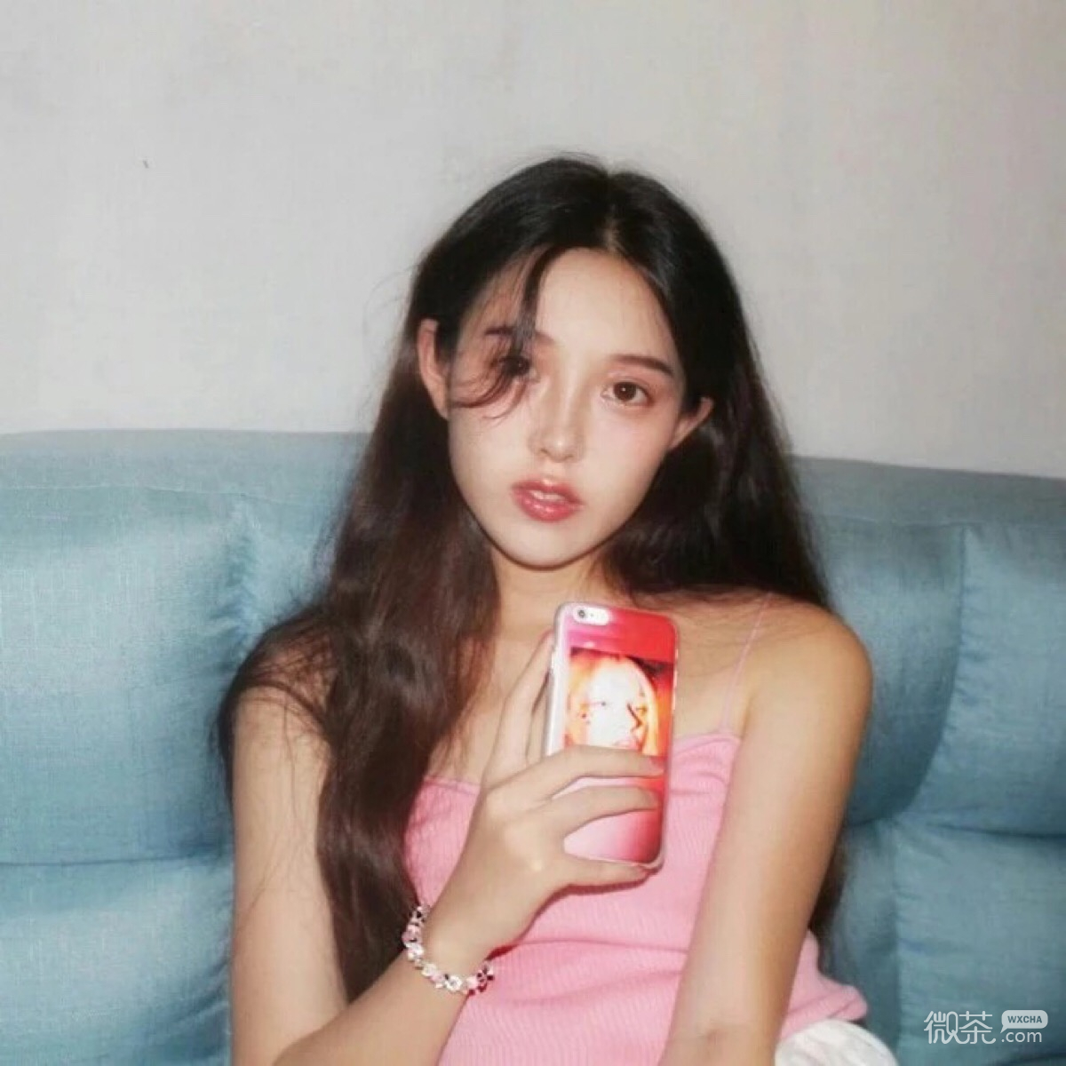 微信洒脱高颜值长发女头