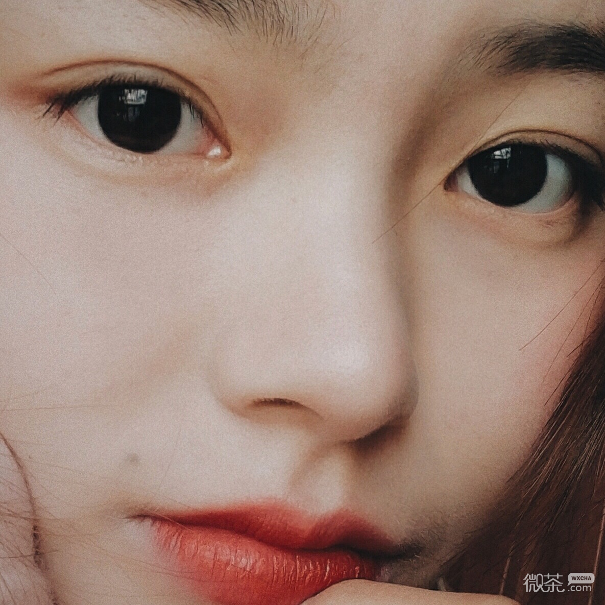 清新简洁激萌微信女头
