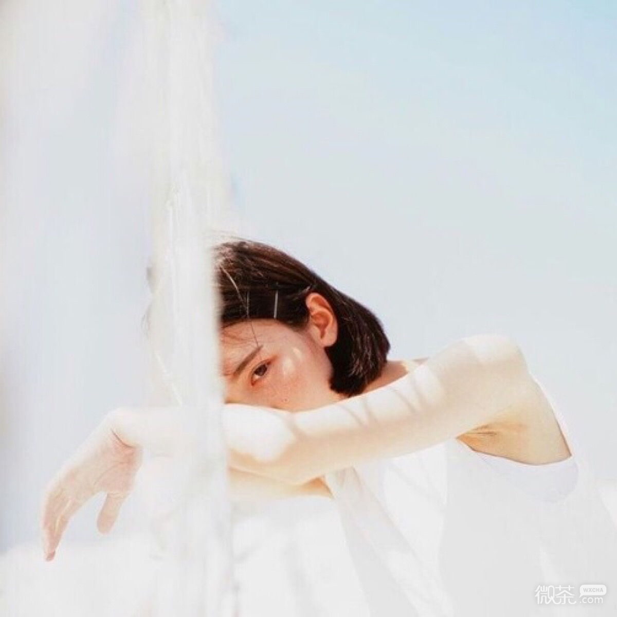 微信洒脱高颜值长发女头